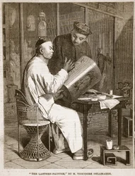 Latarnia-Malarz, ilustracja z „The Illustrated London News”, 1861